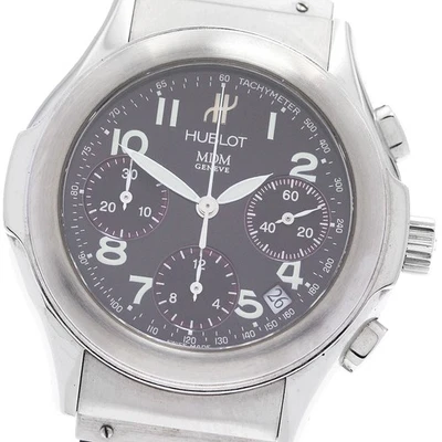 Reloj automático para hombre HUBLOT MDM 1810.1 fecha cronógrafo esfera púrpura_889257 Foto 1 de 4