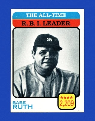 1973 Topps Set-Break No474 Бейб Рут Лдр EX-EXMINT *GMCARDS* - Изображение 1 из 2