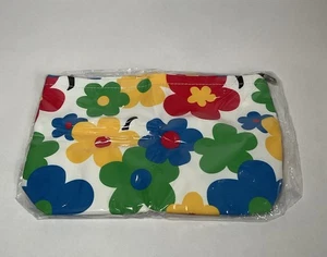 Blumen Make-up Tasche-Kosmetik Reise Organizer Tasche für Frauen 10,63”x 2,76”x 7,09” - Bild 1 von 3