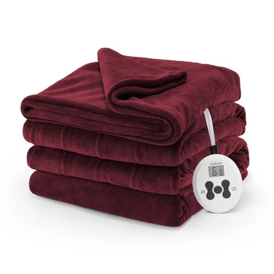 Sunbeam Royal Luxe Cabernet Heated Blanket - Full - Image 1 of 4