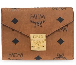 Cartera MCM Patricia Visetos triple pliegue en coñac MYSAAPA02CO001 - Imagen 1 de 3
