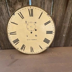 large seth thomas seconds beat wall regulator clock original dial. - Picture 1 of 11