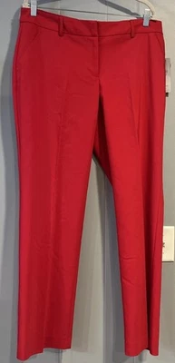 Nuevo con etiquetas Pantalones Apt 9 Talla 14 Rojo Tiro Medio Recto Moderno Essentials NUEVOS $48 Foto 1 de 4