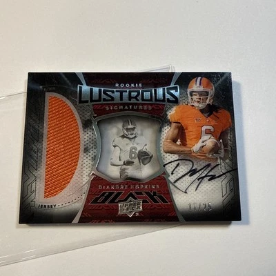 2013 UD Exquisite Deandre Hopkins #/25 Lustrous Signatures RC AUTO Autograph - Image 1 of 2