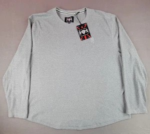 Lions Crest Men's 5XL Heather Gray Thermal Long Sleeve Shirt - Picture 1 of 9