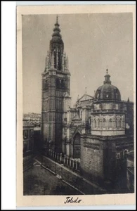 Toledo Espana Tarjeta postal 1925/35 Catédral Straßenpartie an der Kathedrale - Picture 1 of 1