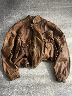 CHAQUETA DE CUERO ESTILO GLAMOUR HISTÉRICO CAPITAL STREETWEAR JAPONÉS STREETWEAR AÑOS 80🔥 Foto 1 de 4