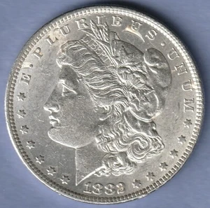 1882-P MORGAN SILVER DOLLAR. Our Opinion is AU/UNC. Free Shipping. #1 - Picture 1 of 4
