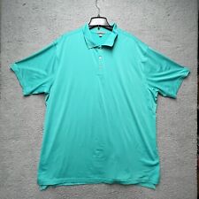 Peter Millar Polo Shirt Men's XXXL Blue Summer Comfort Short Sleeve Stretch FLAW