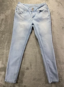 Wallflower Jeans Girls' 5 Blue Skinny Ultra Soft Faded Stretch Light Wash Denim - Picture 1 of 10