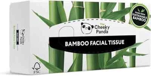 The Cheeky Panda – Bamboo Facial Tissues | Pack of 80 Tissues 3-Ply | Flat Box, - Picture 1 of 2