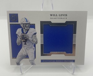 2023 Panini Chronicles Draft Encased Will Levis RC Jumbo Jersey