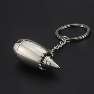 Creative 3D Simulation Aircraft Engine Shape Keychain Pendant Backpacks Key Ring - Picture 1 of 8