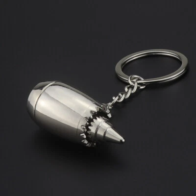 Creative 3D Simulation Aircraft Engine Shape Keychain Pendant Backpacks Key Ring - Image 1 of 4