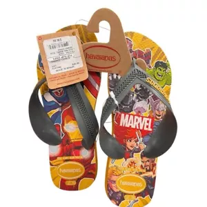 NWT Havaianas Kids MARVEL flip flops Size 3/4 - Picture 1 of 7