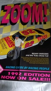 * Benny Parsons 1992 Traks racing dealer promo poster - Picture 1 of 5
