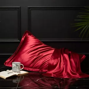 2023 new 100% pure silk pillowcase natural mulberry pillowcase hot - Picture 1 of 51