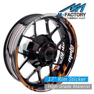 Racing 17 Inch Wheel Blue Rim Stickers AA01 For Yamaha FJR1300 03-20 15 16 17 18 - Picture 1 of 16