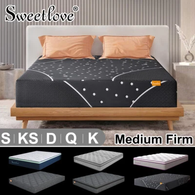 Sweetlove Mattress QUEEN DOUBLE KING SINGLE Bed Medium Firm Spring/Memory Foam - image 1 of 3