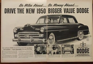 1950 vintage Dodge automobile print ad, Post World War ll - Picture 1 of 1