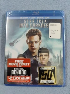 NEW SEALED STAR TREK INTO DARKNESS BLU-RAY +DVD CHRIS PINE BENEDICT CUMBERBATCH - Picture 1 of 2