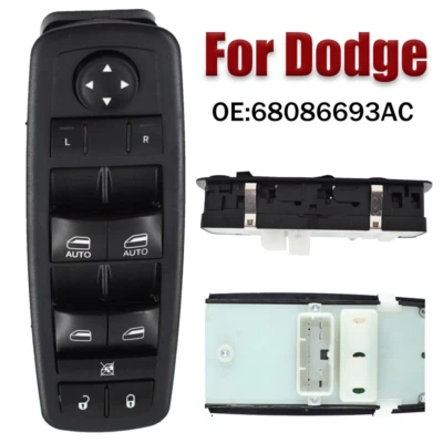 Interruptor de control de ventana de auto ABS 68086693AC 68086693AE para Dodge Durango 2011-2013 Foto 1 de 4