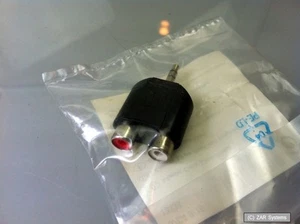Inline Audio-Adapter: 3,5mm Klinke Stecker Stereo auf 2 x RCA Chinch Buchse, NEU - Bild 1 von 1