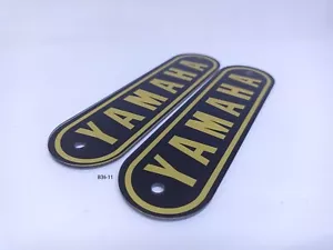 Yamaha RD125 B AS3 YAS3 Fuel Gas Tank Emblem Pair New - Picture 1 of 6