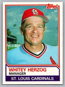 1983 Topps Whitey Herzog #186 - Picture 1 of 2
