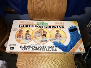 1986 CTW Sesame St Games for Growing SHAPES #8013 Children's Tele Wkshop - Picture 1 of 9