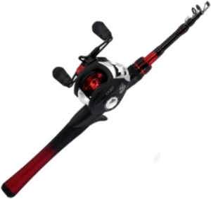 Fishing Rod and Reel Combo Baitcasting Combo Baitcast Reel 5 Foot Durable Left - Picture 1 of 8