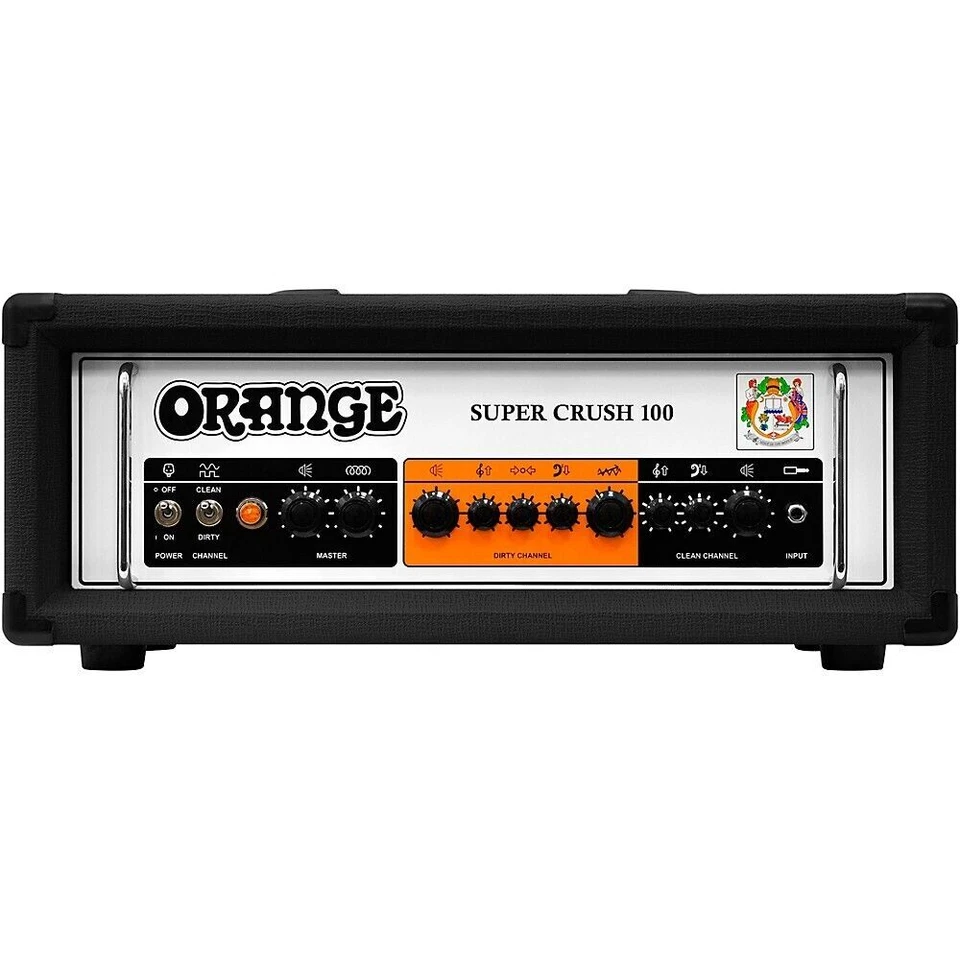 Orange Super Crush 100H 100-Watt Head Amplifier - Black (SUPER-CRUSH-100-H-BK)
