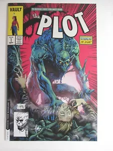 9.4 NM SIGNED by CREES "THE PLOT 1" Sept 2019 MCFARLANE VARIANT Vault Comics COA - Picture 1 of 5