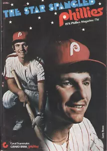 1976 Philadelphia Phillies vs New York Mets Program: Larry Bowa on Cover - Picture 1 of 1