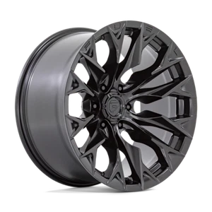 1 22 Inch Black Wheel Rim Fuel Offroad D804 Flame 22x10 -18 Chevy GMC 6 Lug NEW - Picture 1 of 1