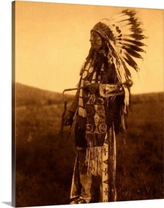 Call Spirits Native American Indian Canvas Wrapped 16x20 Vintage 1800s Photo Art - Picture 1 of 3