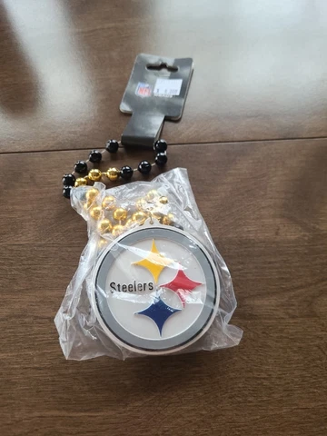 Nice NFL Pittsburgh Steelers Bead Necklace. NIP Cover