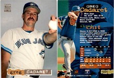 Greg Cadaret 1994 Stadium Club Baseball 585  Toronto Blue Jays