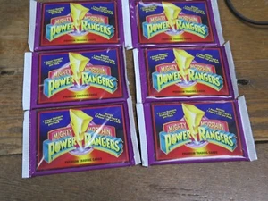 6 SEALED  1994 Collect-A-Card Mighty Morphin Power Rangers Factory Sealed Packs - Picture 1 of 8