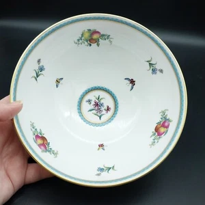 Cuenco redondo vintage Spode Trapnell Medallion & Fruits 7" Inglaterra F1427-H - Imagen 1 de 12