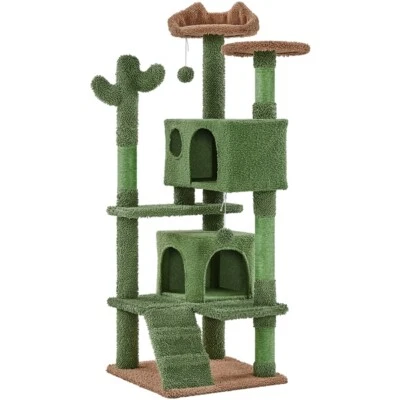 UKUNIVERSAL365 Cactus Cat Tree Tower Scratching Posts Cat Condo Activity Centre Play House