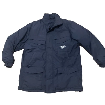 TRIPLE F.A.T. Goose Vtg Down Puffer Jacket Men L Black Parka Chore Coat Gorp 52" - Image 1 of 4