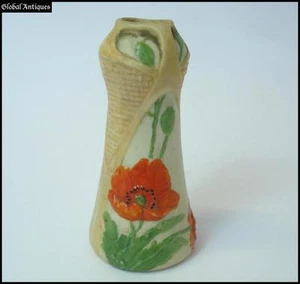 19C. ANTIQUE HANDMADE MINIATURE CERAMIC VASE - Picture 1 of 11