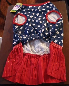 Top Paw Americana Stars And Stripes Dress For Dogs Large - Picture 1 of 3