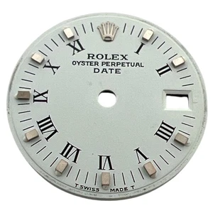 Genuine Rolex Oyster Perpetual Date 26mm Roman Dial White & Steel 6917 - Picture 1 of 4