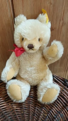 Ours ancien Steiff en peluche, "Original Teddy", Allemagne env 1980, état neuf - Photo 1/4