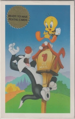 SYLVESTER & TWEETY TYPE 1998 # UX 291a BOOKLET OF 10 POSTAL CARDS - Image 1 of 2
