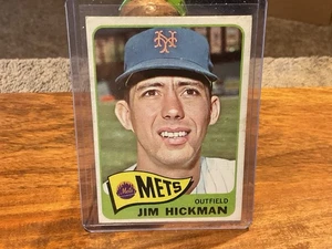 1965 Topps Jim Hickman New York Mets Card #114 NMT - Picture 1 of 3