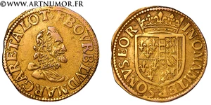 Principauté de Château-Regnault - François de Bourbon, Florin d'or - Picture 1 of 1