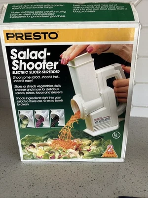 Presto Salad Shooter 02910 Electric Food Slicer Shredder New - Image 1 of 4
